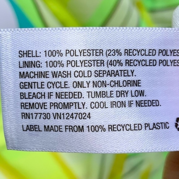 🌻NEW (w/tags) Christopher John Rogers Striped Yellow Green Slip Dress Size 16W - Picture 8 of 9